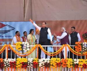 Jai Ram congratulates Pushkar Singh Dhami on becoming the Chief Minister of Uttarakhand again