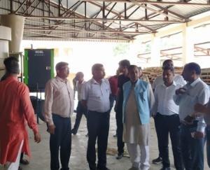 Rajinder Garg inspected wheat and paddy procurement center Haripur Tohana