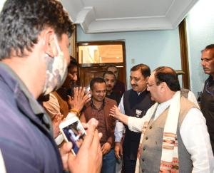 Delegation met JP Nadda to get tribal rights to Giripar
