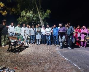 Shimla: Councilor of Majyath ward inaugurated pedestrian path in Divyanagar