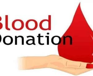 Blood donation camp will be organized on June 4