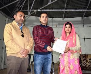 वार्ड संख्या-4 चम्बाघाट सलोगड़ा में स्वाति विजयी घोषित