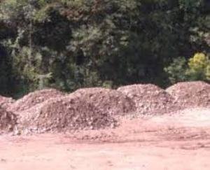  Case registered for heaping gravel-stone on the roadside