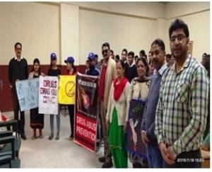 स्वास्थ्य एवं परिवार कल्याण विभाग द्वारा नशा विरोध अभियान के तहत जागरूक किए गए 2349 छात्र एवं वाहन चालक