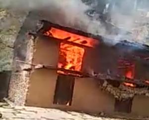 Fire broke out in an 8-room house in Phanauti, loss of lakhs