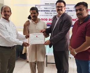 15 units of blood collected in blood donation camp