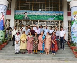 One hour demonstration of professors regarding seventh pay scale