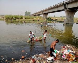  Pollution board and NP Santoshgarh team cleaned the Swan river