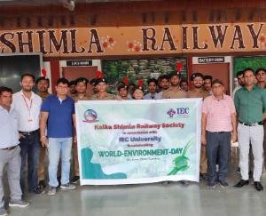 IEC University and Kalka Shimla Railway Society together celebrated World Environment Day
