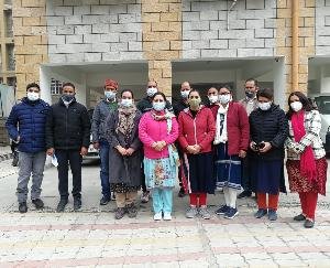 State Health Committee NHM contract employees will gherao the mission director's office