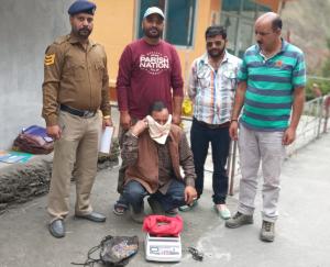 Police arrested one with 502 grams of charas, case registered