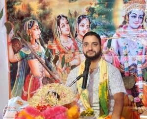 Shri Krishna Rukmani marriage was organized on the sixth day of Shrimad Bhagwat Katha