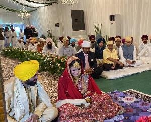 Bhagwant Mann and Gurpreet Kaur tied in a sacred bond, Arvind Kejriwal performed father's rituals in marriage