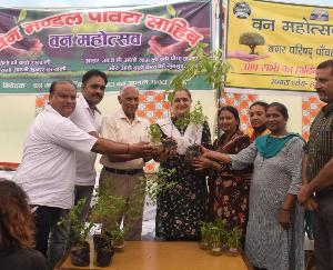 Plantation program organized in Yamuna Vihar of Paonta Sahib