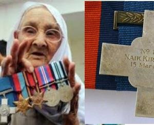 Honored with George Cross. Nayak Kripa Ram's wife Brahmi Devi passed away