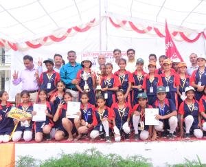 Under-14 girl student district level sports competition concluded in the area