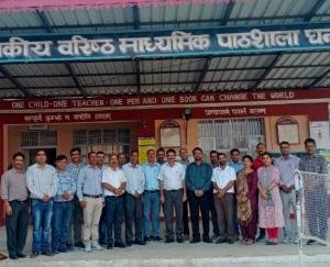 The principal and superintendent of Ghanaghat school did a surprise inspection