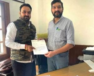 Rajesh Verma applied for the post of MLA from Doon assembly constituency