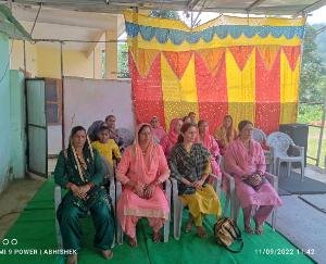 Amrit festival of freedom celebrated by the committee in the area in Khuddar of Masauli Panchayat