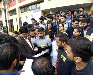 ABVP HPU unit submitted a memorandum to the executive council of the university regarding various student demands
