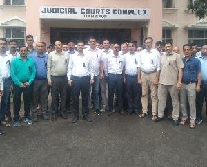 Dharamsala: The gradual fury of the employees of Himachal Pradesh judiciary continues for the third day