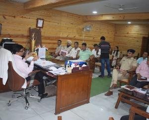 A meeting of election officers was held in Paonta Sahib under the chairmanship of SDM.