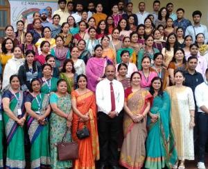 Teachers from different schools with the principal of GAV