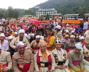 Dr. Janakraj reached PM Modi's Mandi rally in traditional attire with hundreds of supporters