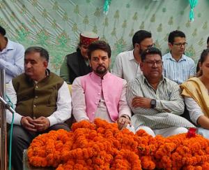  Anurag Singh Thakur inaugurated and laid foundation stones of 27.81 crores in Hamirpur and Nadaun