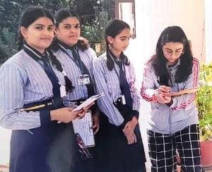 Students of Shiva International School conducted survey in villages