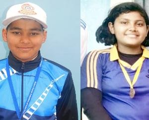Gunjan and Dishita of BL School showed strength in state level games