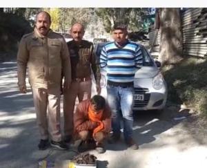 Police recovered 862 grams of charas from a person on Chamba-Pathankot NH