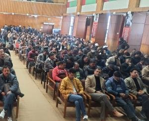 Second randomization of 437 counting personnel, conducted second rehearsal