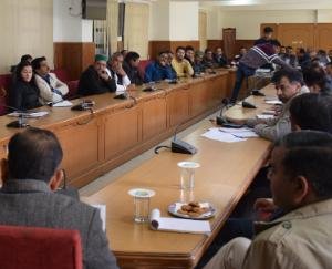 Deputy Commissioner holds meeting with managers and transporters of Ambuja Cement Plant