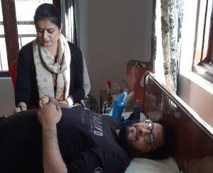 35 people donated blood in the blood donation camp held at Umang's trustee's house.