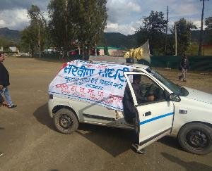 उपमंडलाधिकारी विकास शुक्ला ने जनमंच प्रचार वाहन को किया रवाना