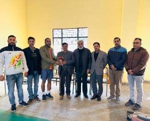 Badminton synthetic mat installed in Ghumarwin College