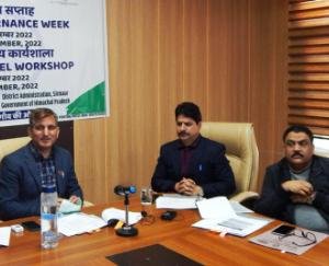 District level workshop organized in Nahan under Good Governance Week