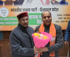 Jairam Thakur, BJP Legislature Party leader
