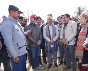 Chief Minister released a song composed by Ravinder Thakur