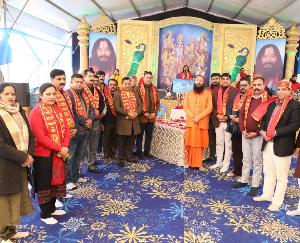 Devotees heard Sita Swayamvar episode on the fourth day of Shri Ram Katha in Amb