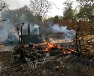 Mandi: Fire broke out in a house in Drang last night, 2 families rendered homeless