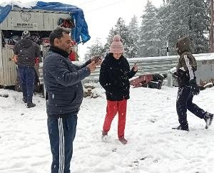 Fresh snowfall in the state, the weather will be bad for four days, life is busy due to snowfall
