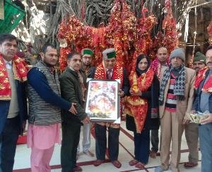 Health Minister Colonel Dhaniram Shandil attended the court of Maa Chintpurni