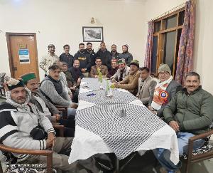 Members of eight Truck Operators Societies held an important meeting with Sanjay Awasthi in Baghal