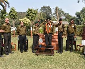 Subedar Major Ramesh Kumar awarded the rank of Lieutenant
