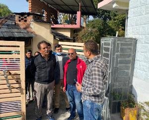 BMO Dr. Gurdarshan Gupta and his team visited the diarrhea affected areas