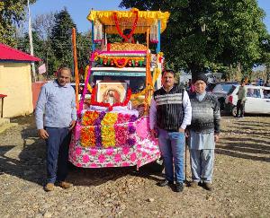 Shobha Yatra taken out on the Prakash Festival of Guru Ravidas Maharaj in Dadasiba