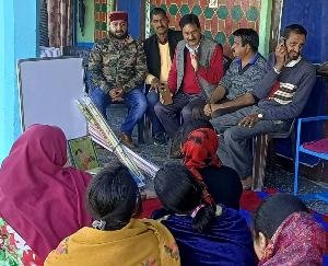 Reading material distributed to teachers and students in various panchayats of the region