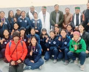 Delegation of Ice Hockey Association of Lahaul Spiti met Revenue Minister Jagat Singh Negi